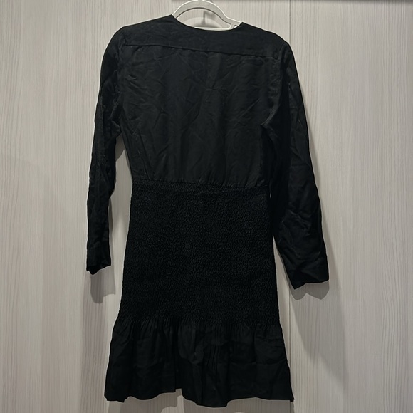 NWOT Sandro Paris mid length Jacquard Dress With Smocking size 4-6 EUR 38 - Picture 11 of 11